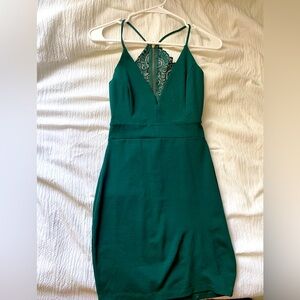 Green bodycon dress